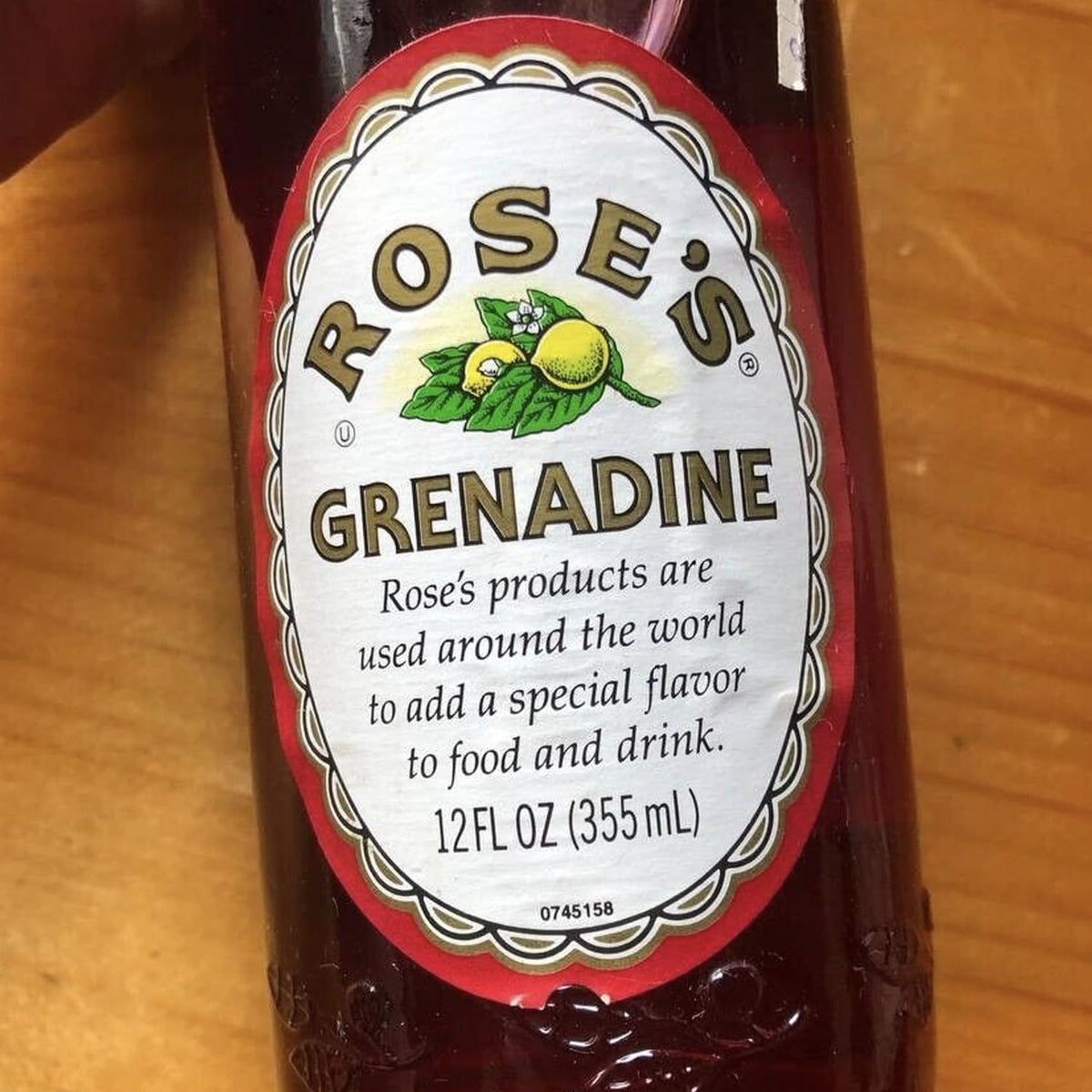ChromaCast Rose’s Sweetened Grenadine Syrup 1L Bottle | Premium Mixer for Classic & Modern Cocktails