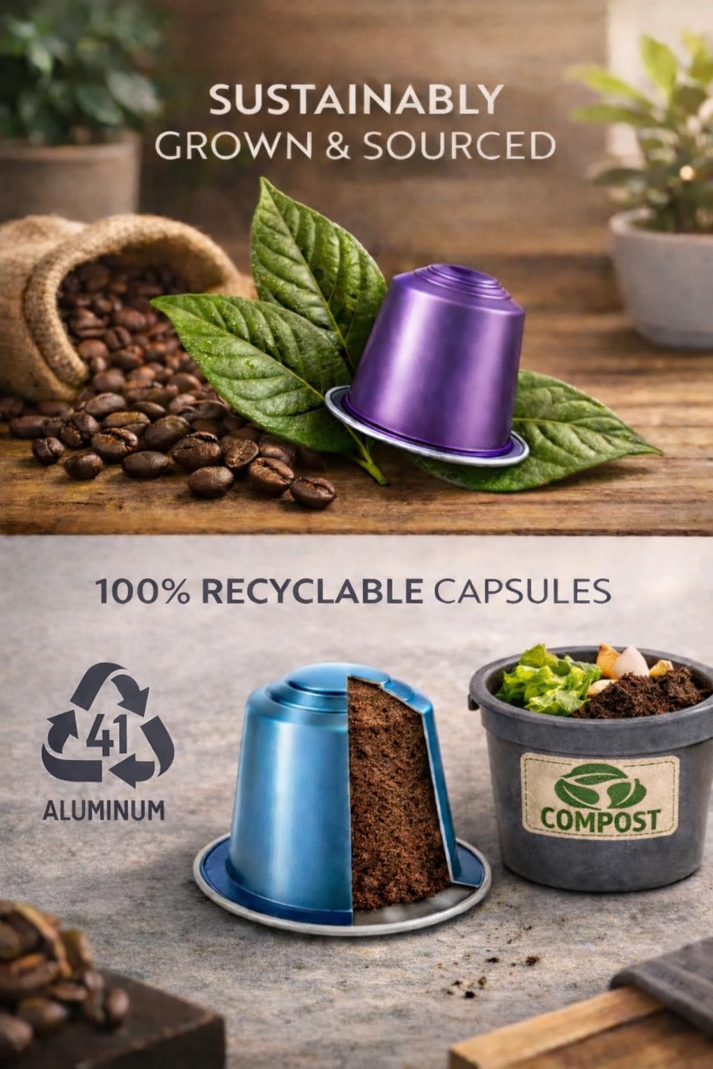 Rosso Caffè 60 Espresso Pods for Nespresso Original Machines – 3 Rich, Intense Dark Flavors