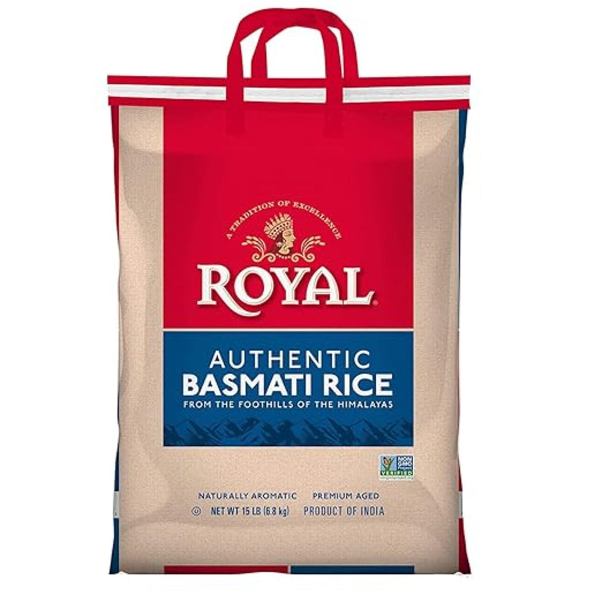 Royal Naturally Aged Long Grain Indian White Rice, 15 lb