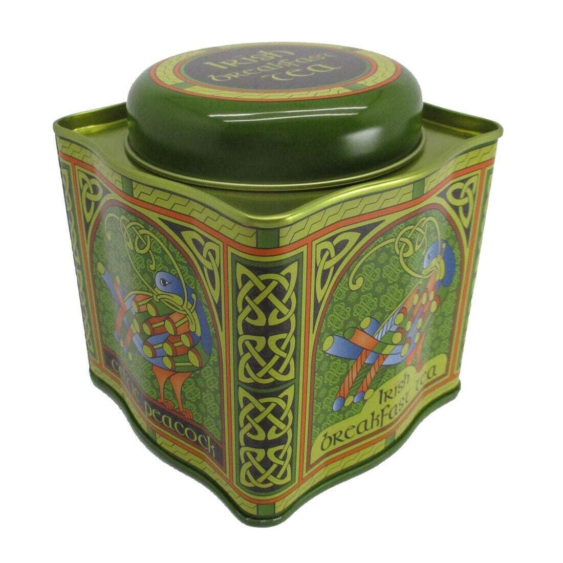 Royal Tara Irish Breakfast Tea – Celtic Peacock Tin (50 Count)