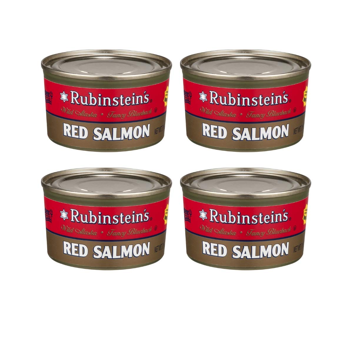 Rubinstein's Red Salmon 7.5 oz Can (4 Pack) – Wild Alaska Sockeye