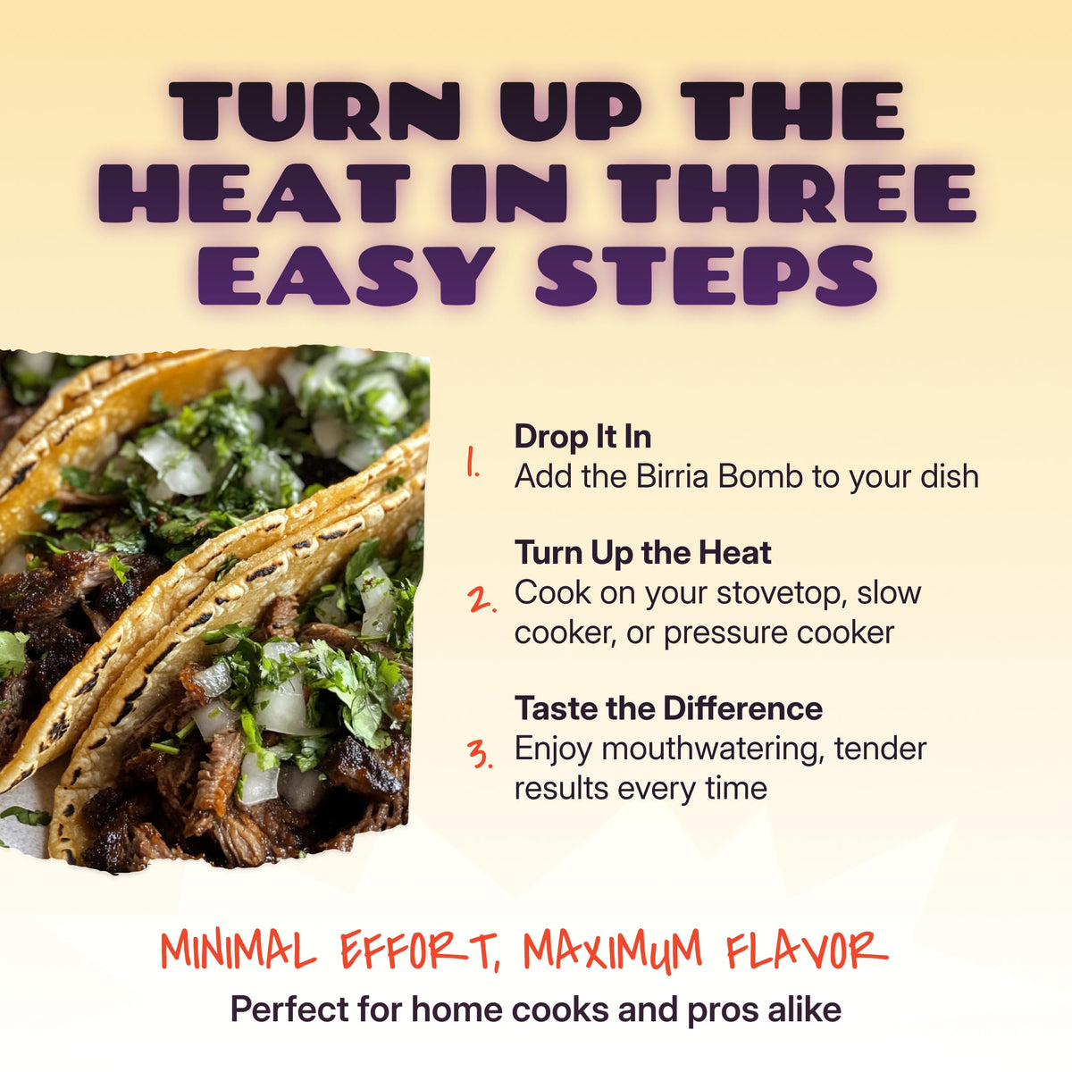 Rude Chef Birria Bomb Balls - MSG-Free Authentic Birria Taco Seasoning, 2-Pack for Instant Pot & Slow Cooker