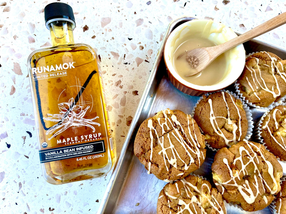 Runamok Maple Vanilla Bean Infused Maple Syrup - Real Vermont Maple with Vanilla Bean