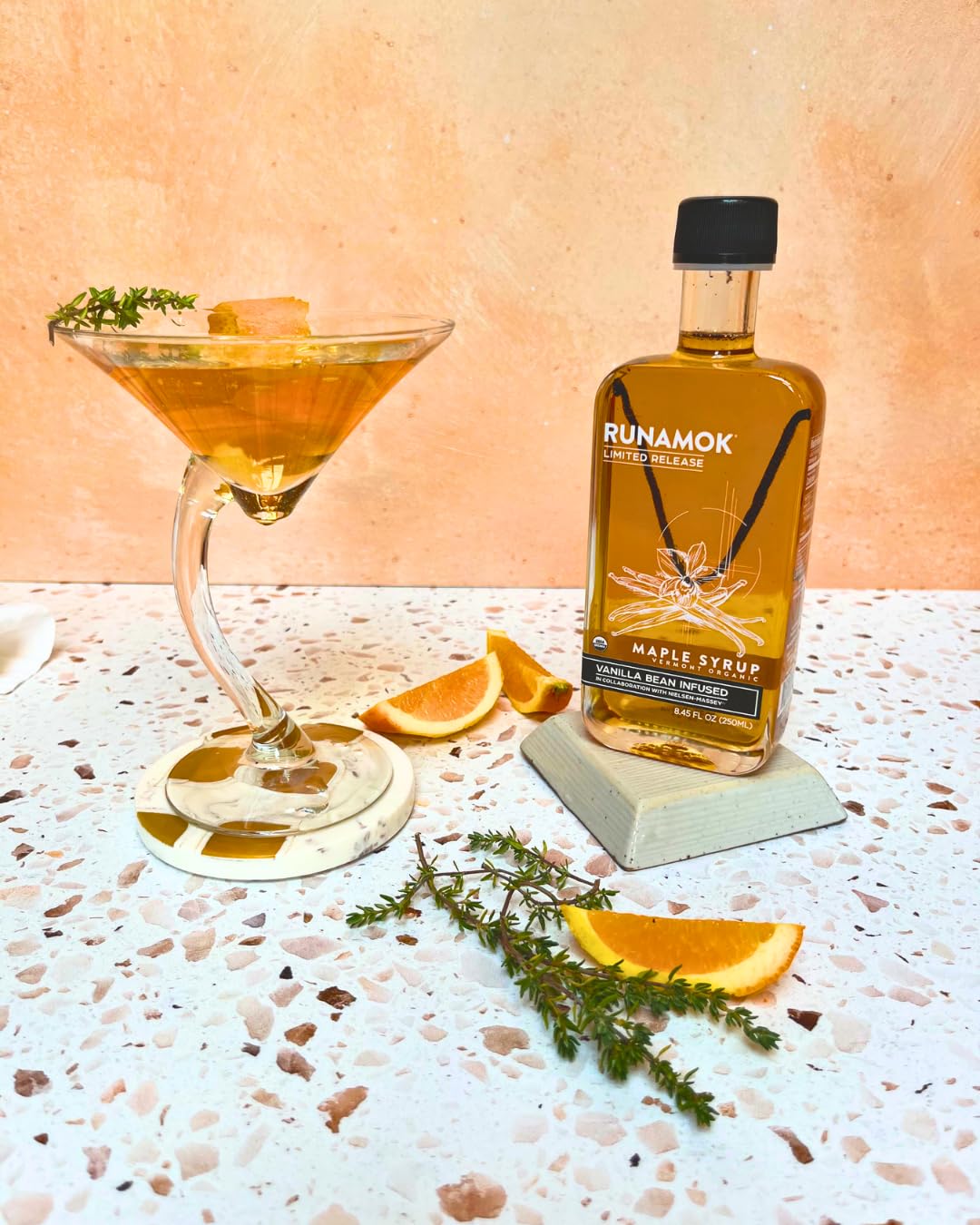 Runamok Maple Vanilla Bean Infused Maple Syrup - Real Vermont Maple with Vanilla Bean