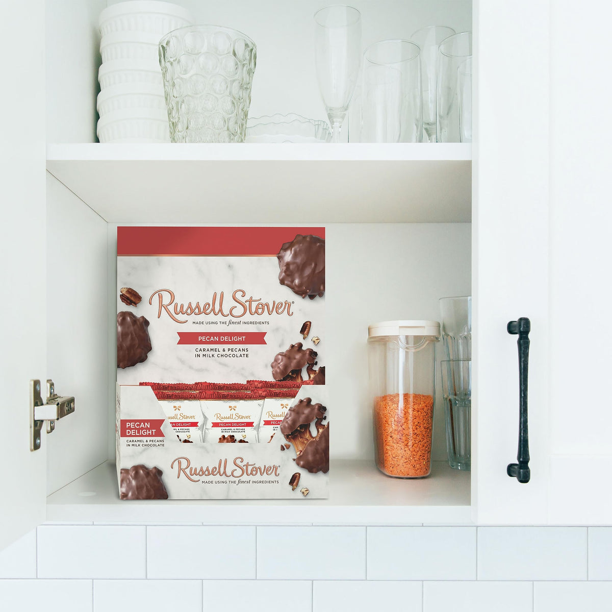 Russell Stover Milk Chocolate Pecan Delight — 0.6 oz, Pack of 36