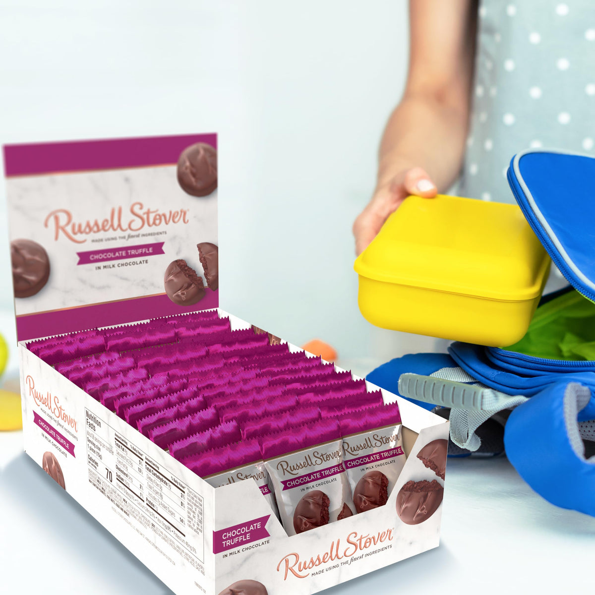 Russell Stover Milk Chocolate Truffle 0.55 oz – Pack of 36