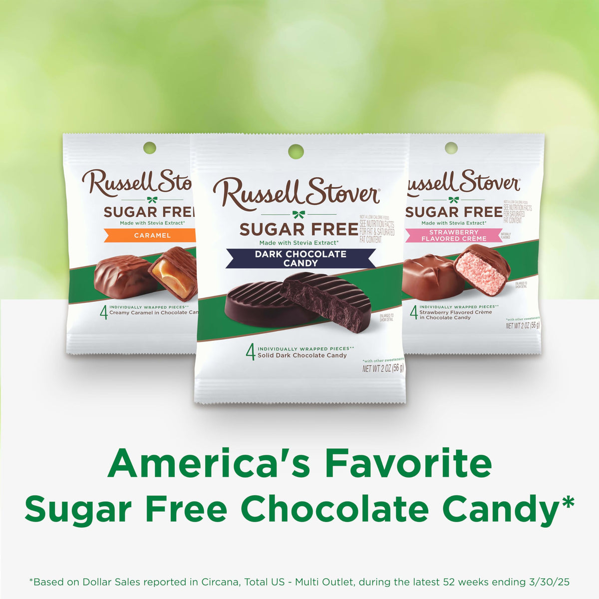 Russell Stover Sugar Free Dark Chocolate Medallions – 2 oz Bag (Pack of 10)