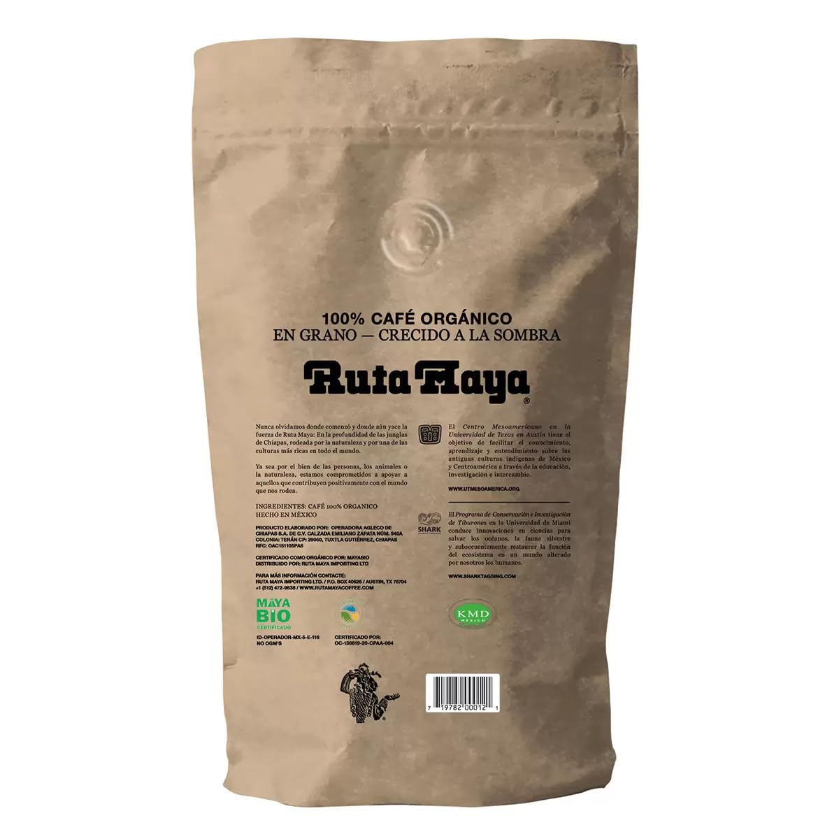 Ruta Maya Organic Coffee – Medium Roast, 2.2 lb Whole Bean