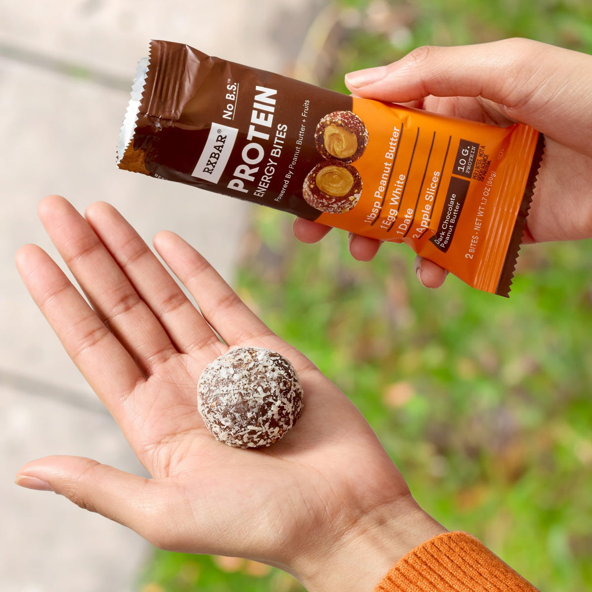 RXBAR Protein Energy Bites – Gluten Free Dark Chocolate Peanut Butter (21.1oz Box, 24 Bites)