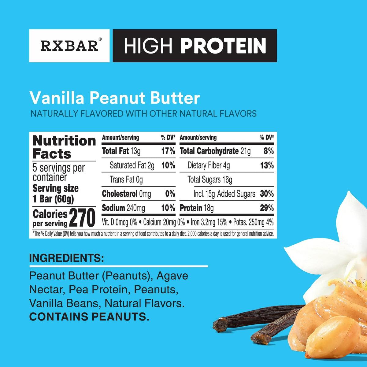 RXBAR High Protein Bars – Gluten Free, 18g Protein Per Bar, Variety Pack (10 Bars)
