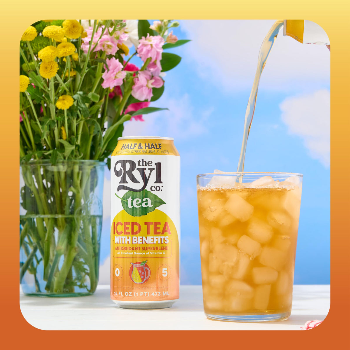 Ryl Iced Tea Half & Half – Zero Sugar, 5 Calories, Antioxidant Superblend | The The Ryl Co