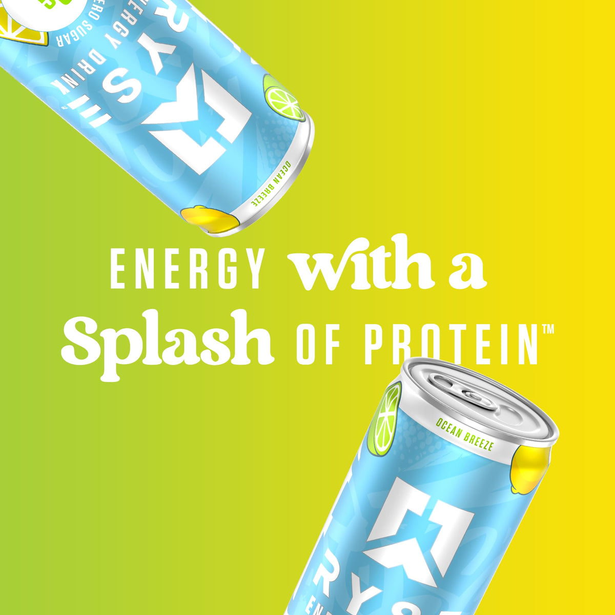RYSE Ocean Breeze Functional Energy Drink – 150mg Caffeine, 8g Protein, 1g Prebiotics (Sugar Free)
