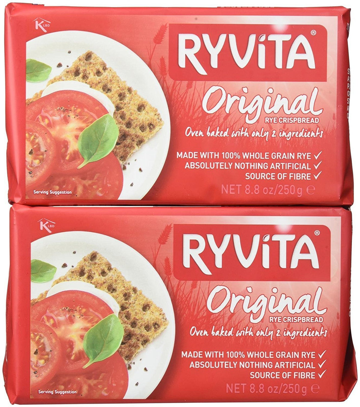 Ryvita Original Rye Crispbread – Fiber-Rich Whole Grain Rye (7 oz, 2 pk)