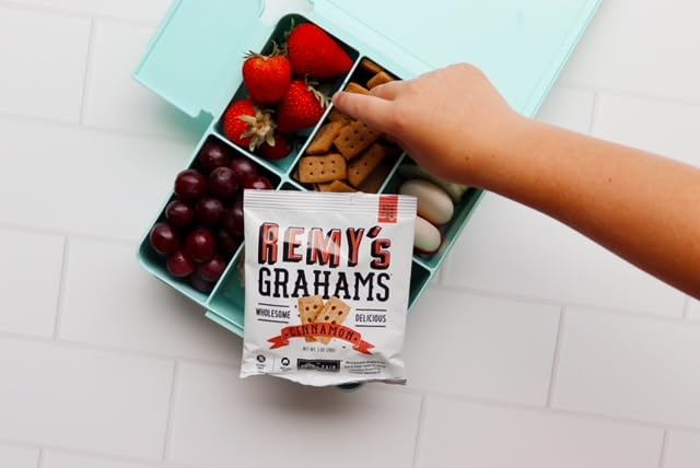 Safe + Fair Remy’s Cinnamon Grahams 24ct – Nut-Free Whole Grain Snack