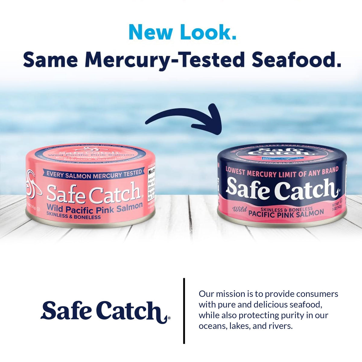 Safe Catch Wild Pink Salmon – Skinless & Boneless Canned Salmon, Mercury Tested, 6-Pack 5oz
