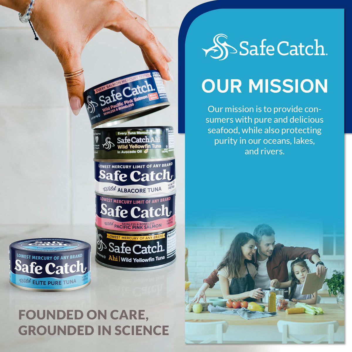 Safe Catch Wild Pink Salmon – Skinless & Boneless Canned Salmon, Mercury Tested, 6-Pack 5oz