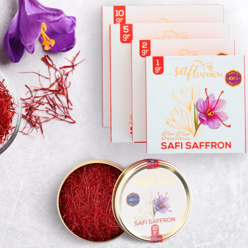 Safi Saffron Premium Threads 5g – ISO3632 Grade A+ | 100% Pure, All-Natural