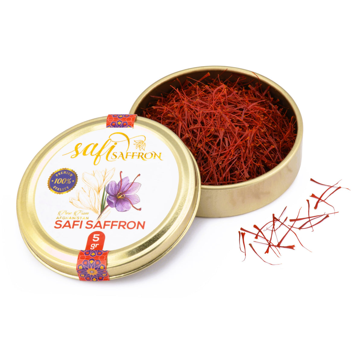 Safi Saffron Premium Threads 5g – ISO3632 Grade A+ | 100% Pure, All-Natural