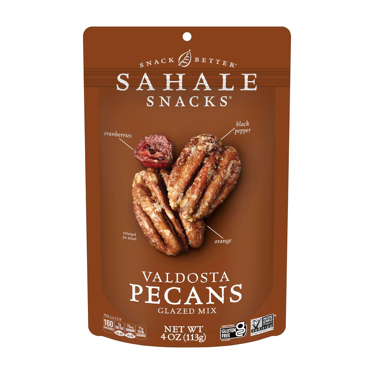 Sahale Snacks Valdosta Pecans Glazed Mix – 4 oz (Pack of 6)