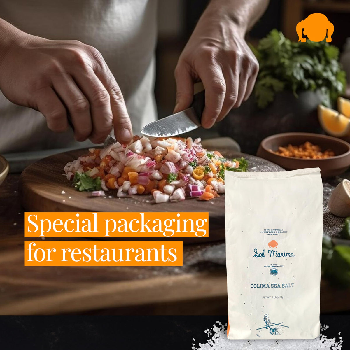SAL MARINA LA CENTRAL | Unrefined Colima Sea Salt 9lbs – Kosher, Vegan, Gluten Free