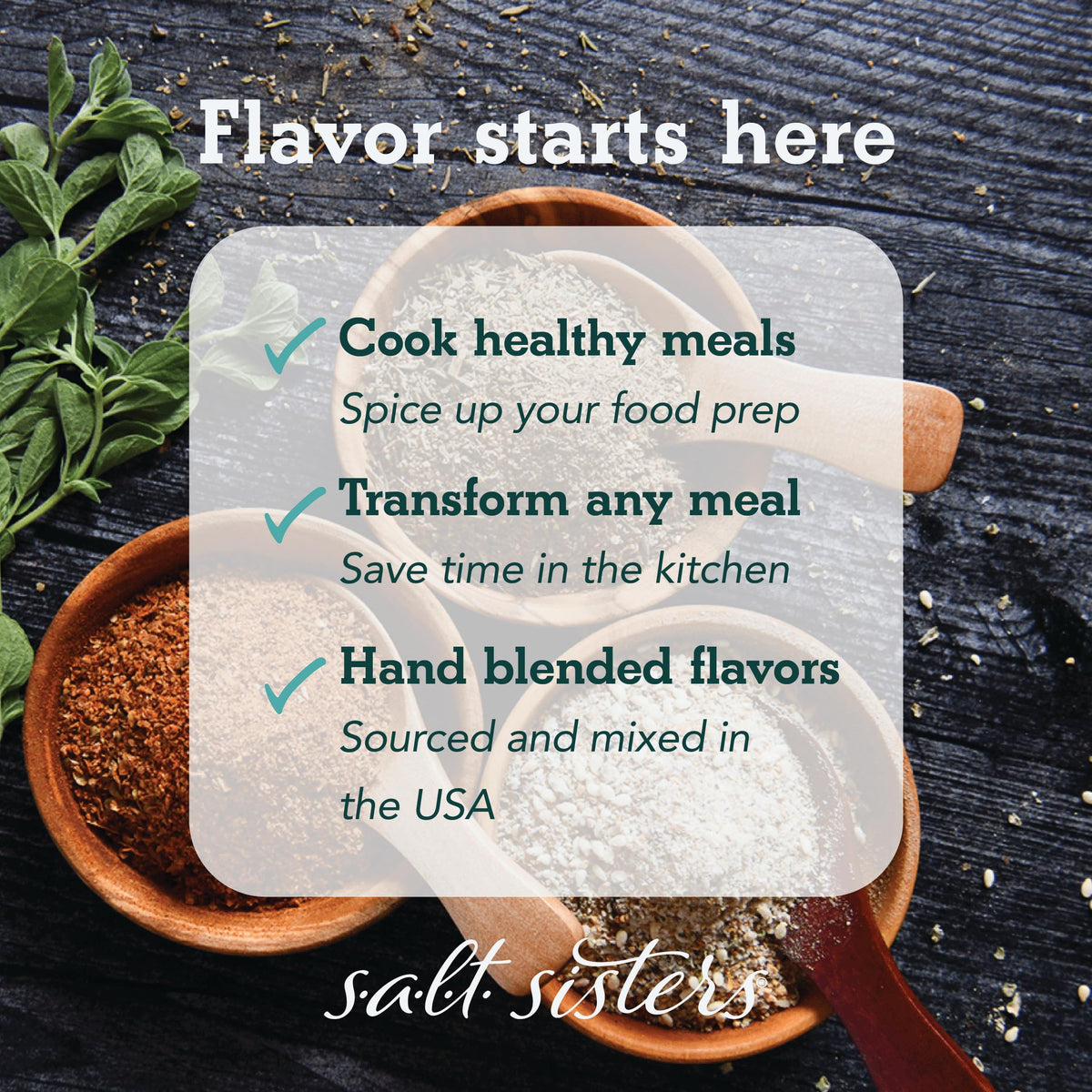 s.a.l.t. sisters Charmane's Bread Dip – Bold Italian Herb & Spice Blend for Olive Oil Dipping, 16 oz