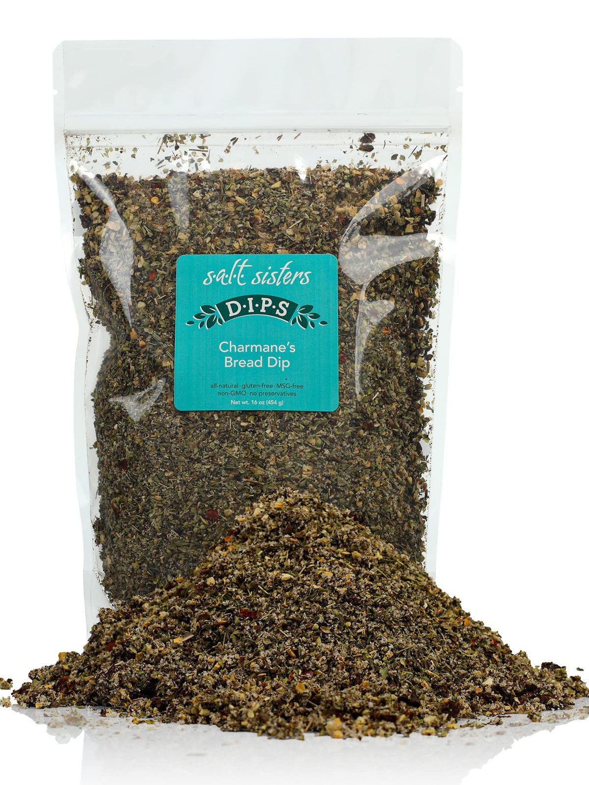 s.a.l.t. sisters Charmane's Bread Dip – Bold Italian Herb & Spice Blend for Olive Oil Dipping, 16 oz