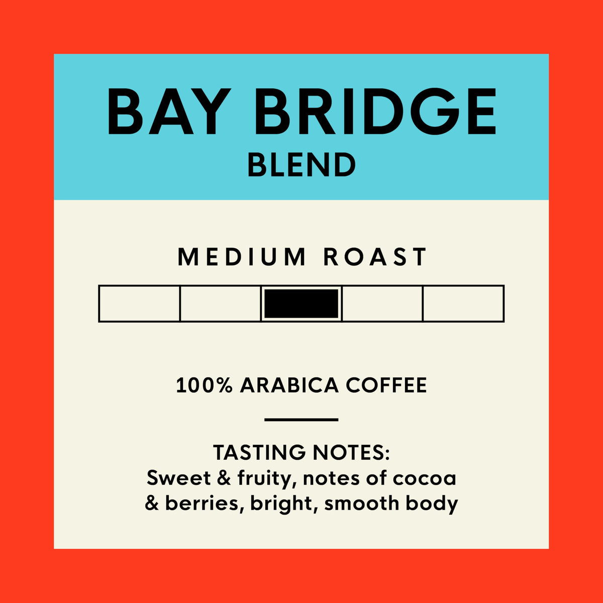 San Francisco Bay Bay Bridge Blend Whole Bean Coffee - 32 oz, Medium Roast