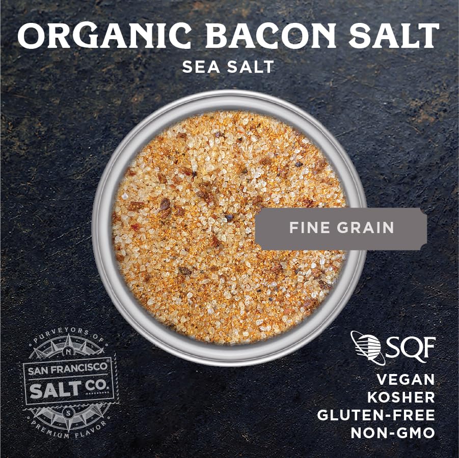 Organic Bacon Flavored Salt 2 lbs by San Francisco Salt Company