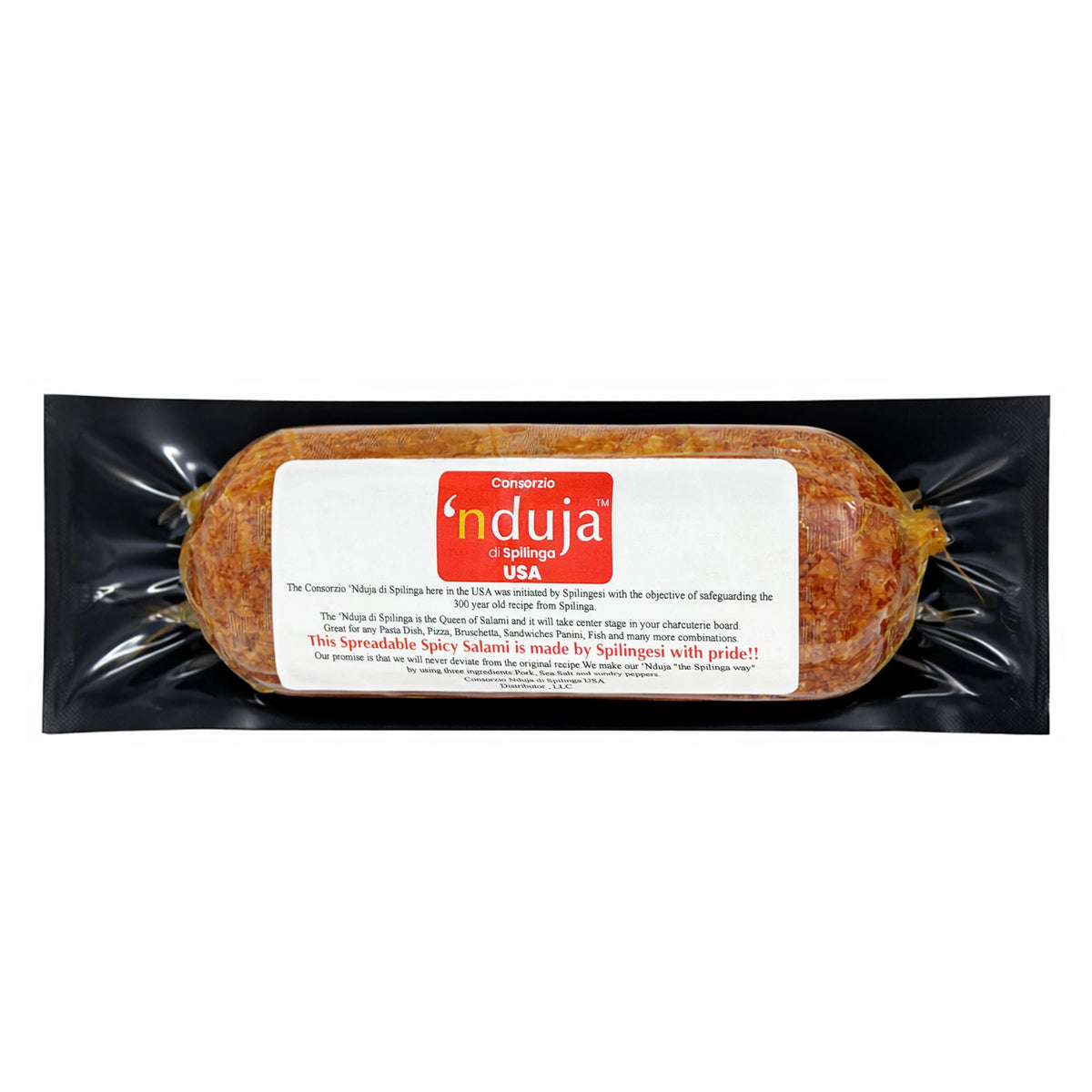 Sanniti Nduja di Spilinga USA – Spreadable Spicy Salami, 16 oz