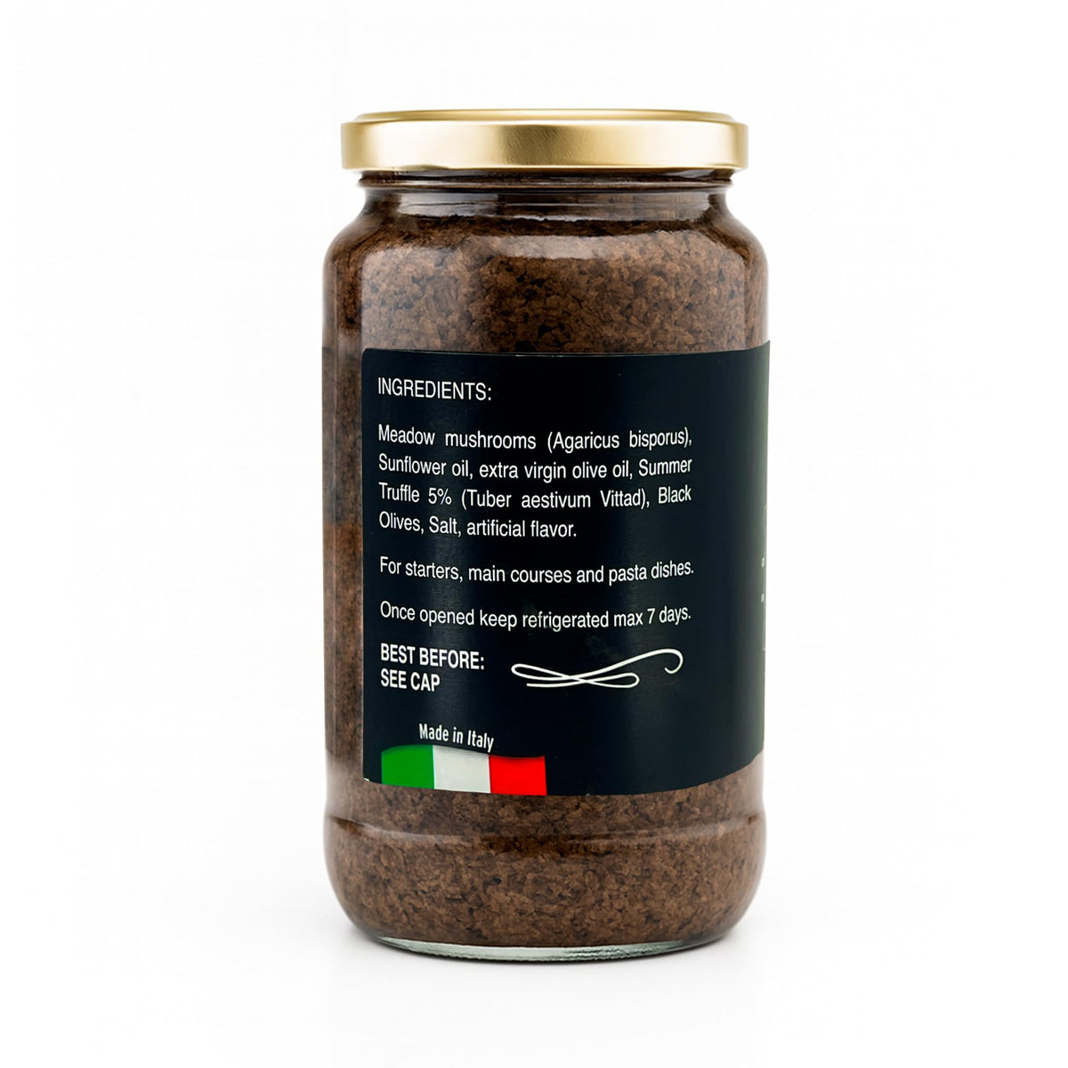 Sanniti Premium Black Truffle Sauce Tartufata - 17.6 oz (500 g) | Italian Truffle Sauce