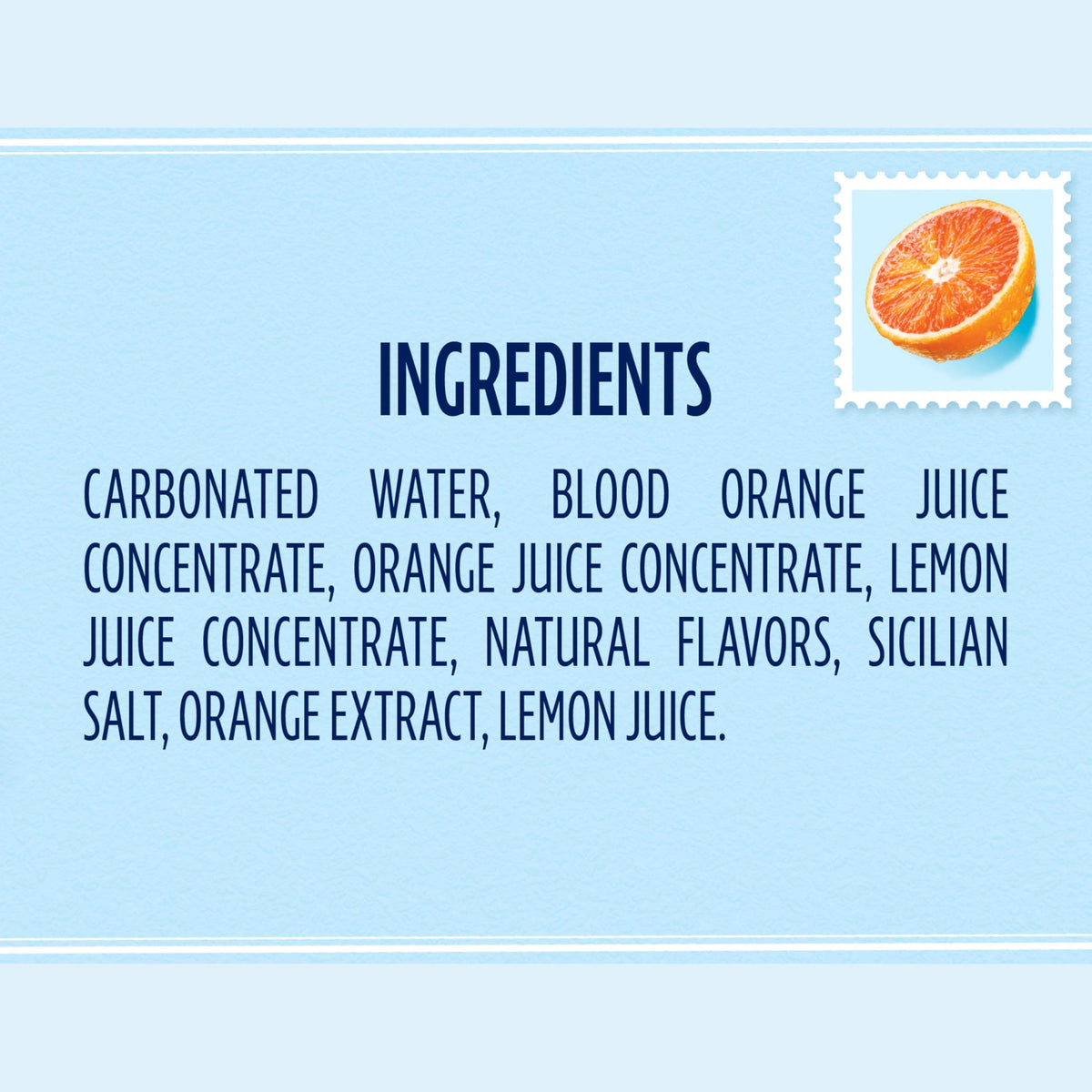Sanpellegrino CIAO Blood Orange Sparkling Water – Low Calorie, 0g Added Sugar, Real Fruit Juice, 24-Pack