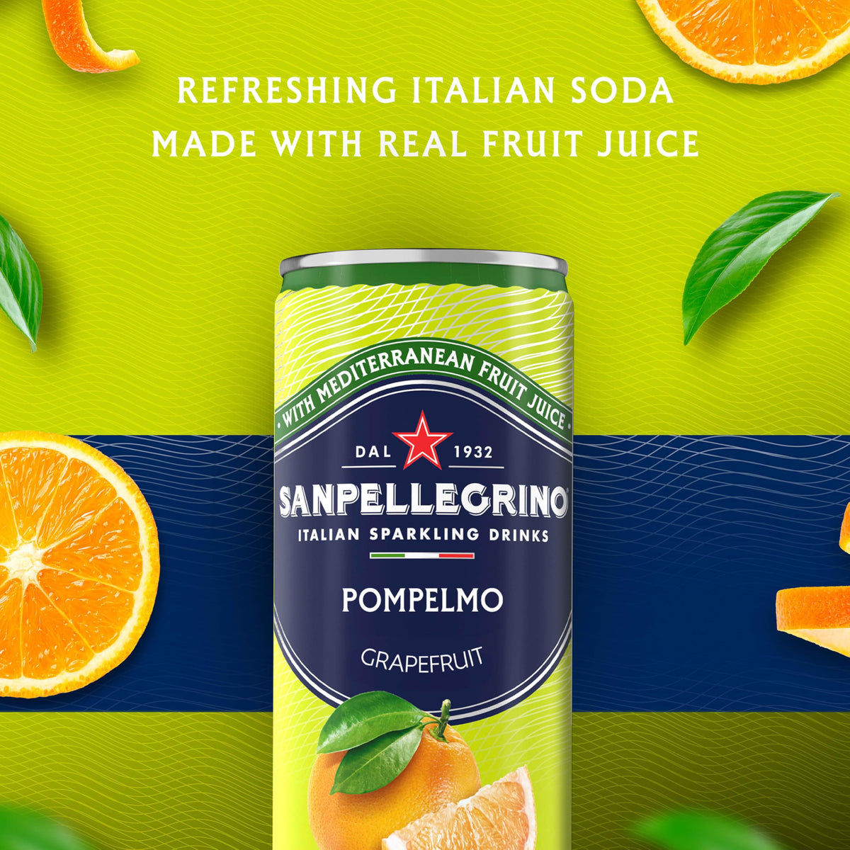 Sanpellegrino Pompelmo Sparkling Grapefruit Drink – 24 Can Pack