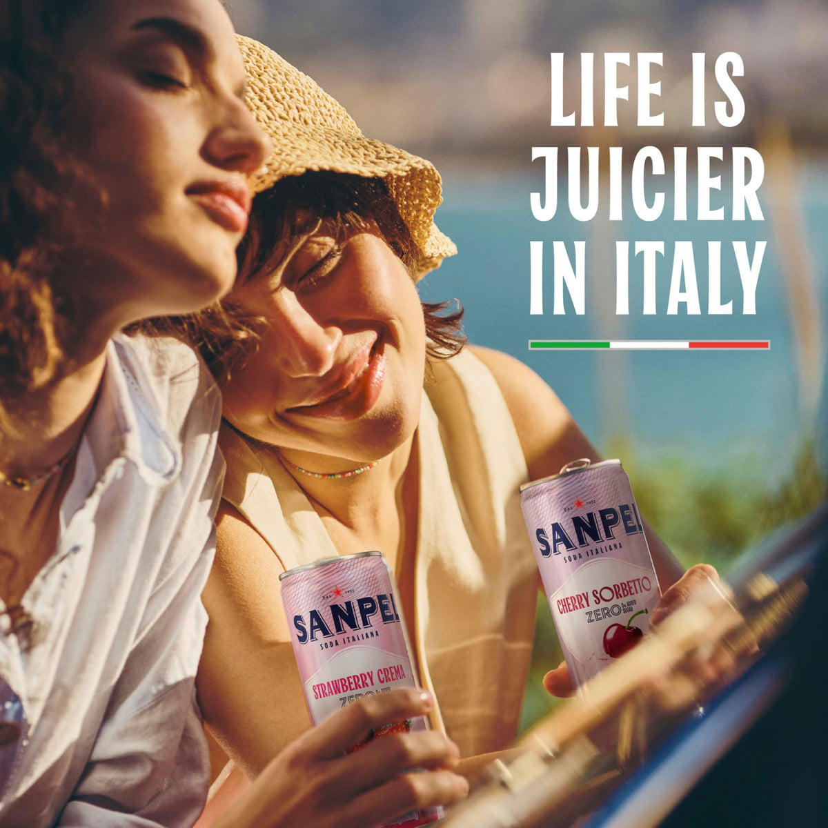 San Pellegrino Soda Italiana Strawberry Crema – 0g Added Sugar, Real Fruit Juice, 24-Pack