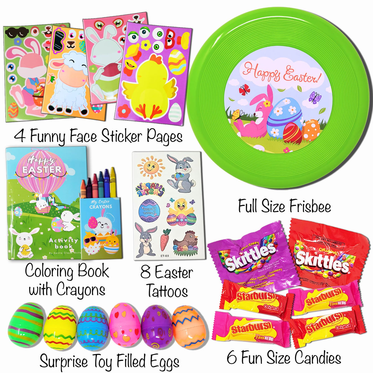 Prefilled Easter Basket for Kids – Toys & Activities Gift Box | Santa Claus Writes