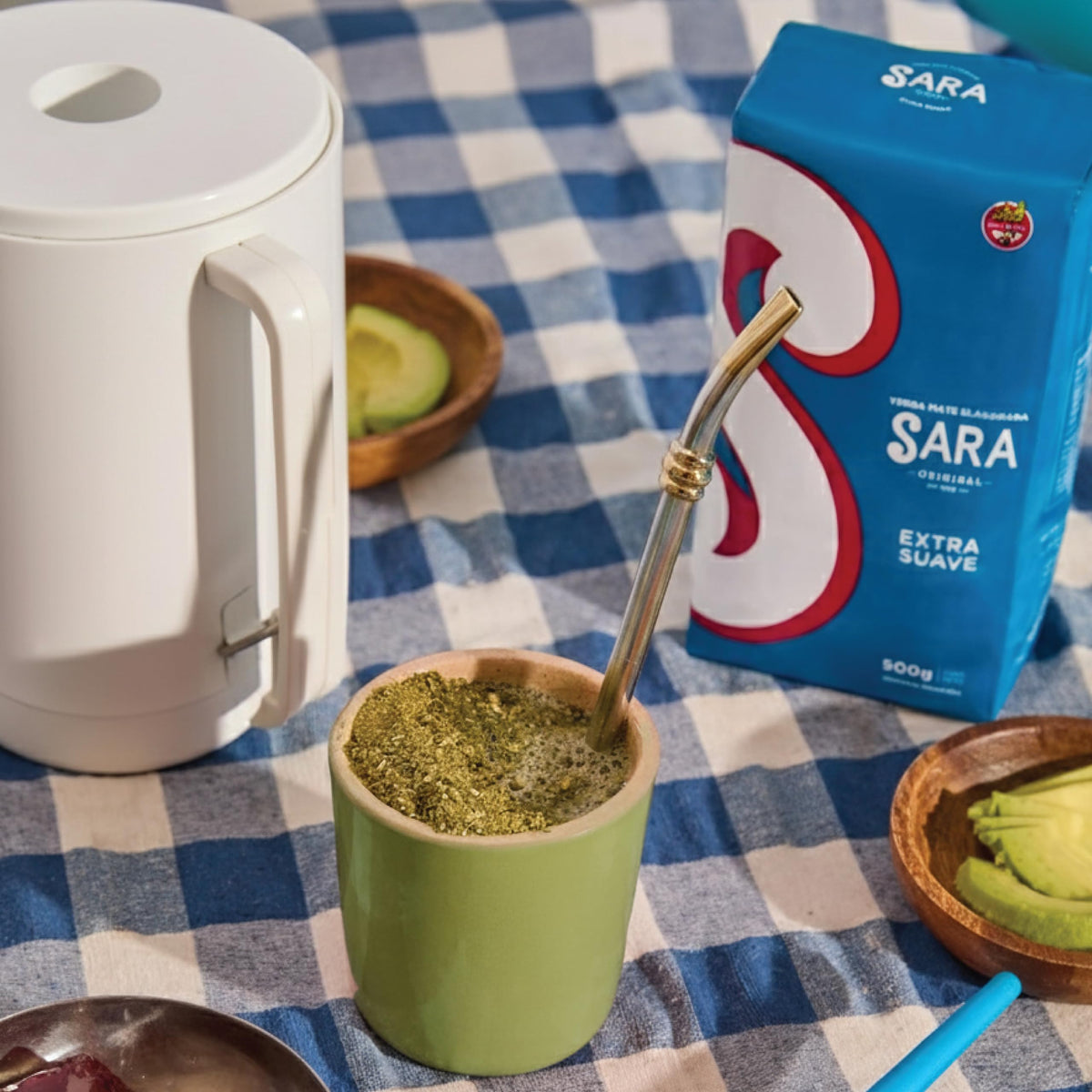 SARA Yerba Mate Extra Smooth - Uruguayan Ground Leaf Tea, 2kg Pack