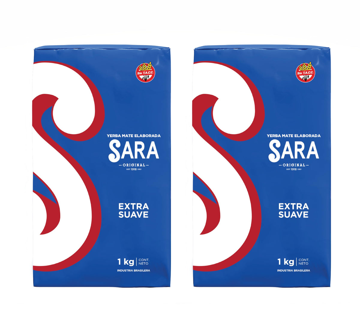 SARA Yerba Mate Extra Smooth - Uruguayan Ground Leaf Tea, 2kg Pack