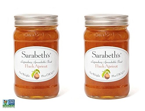 Sarabeth's Legendary Peach-Apricot Spreadable Fruit – 18 oz, Pack of 2