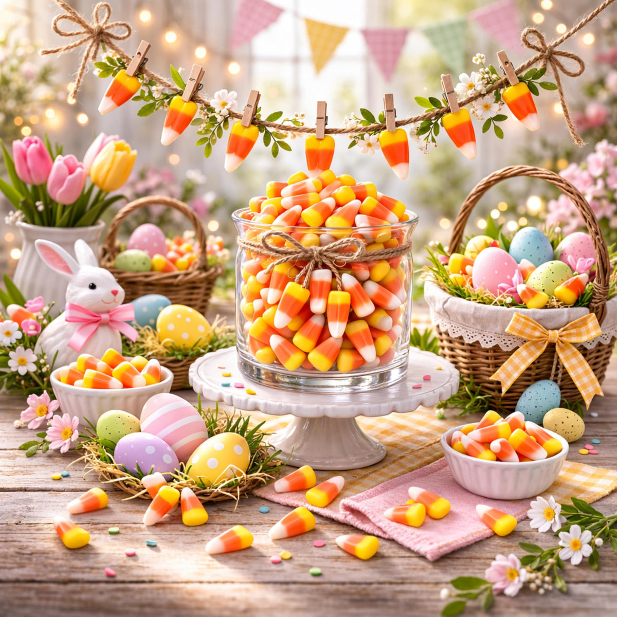 Sarah's Candy Factory Candy Corn in Jar (6 Lbs) – Assorted Old-Fashioned Candy Corn Bulk