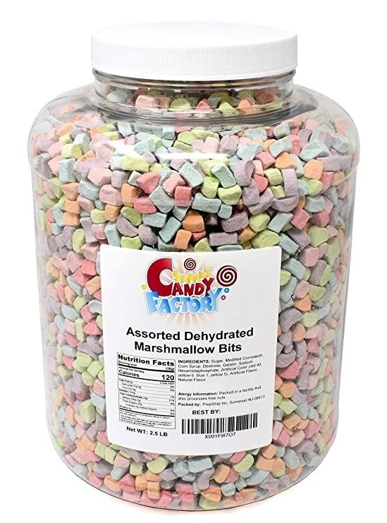 Sarah's Candy Factory Assorted Dehydrated Marshmallow Bits in Jar – 2.5 Lbs