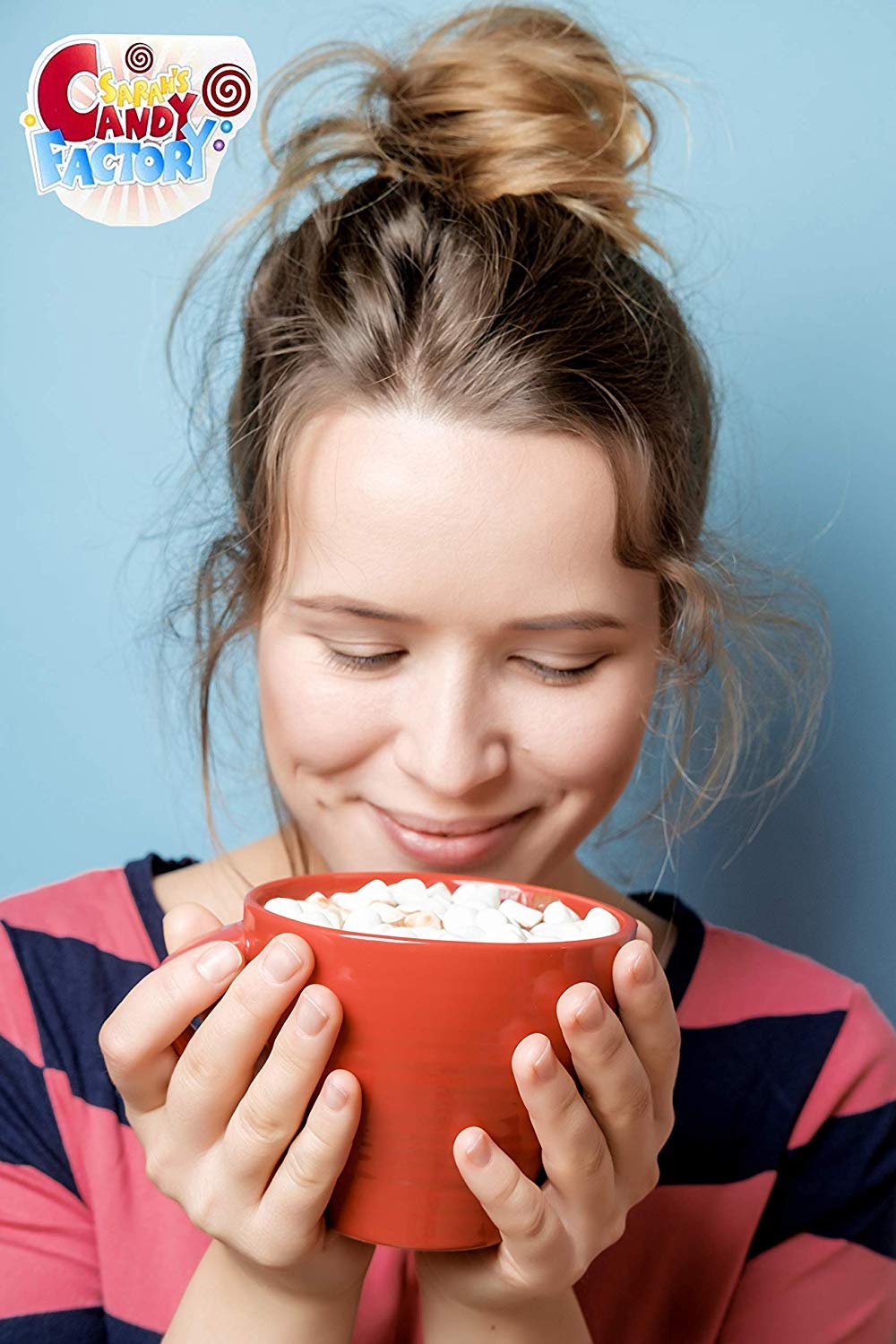 Sarah's Candy Factory Vanilla Mini Dehydrated Marshmallow Bits in Jar – 2.5 Lbs for Hot Cocoa & Toppings