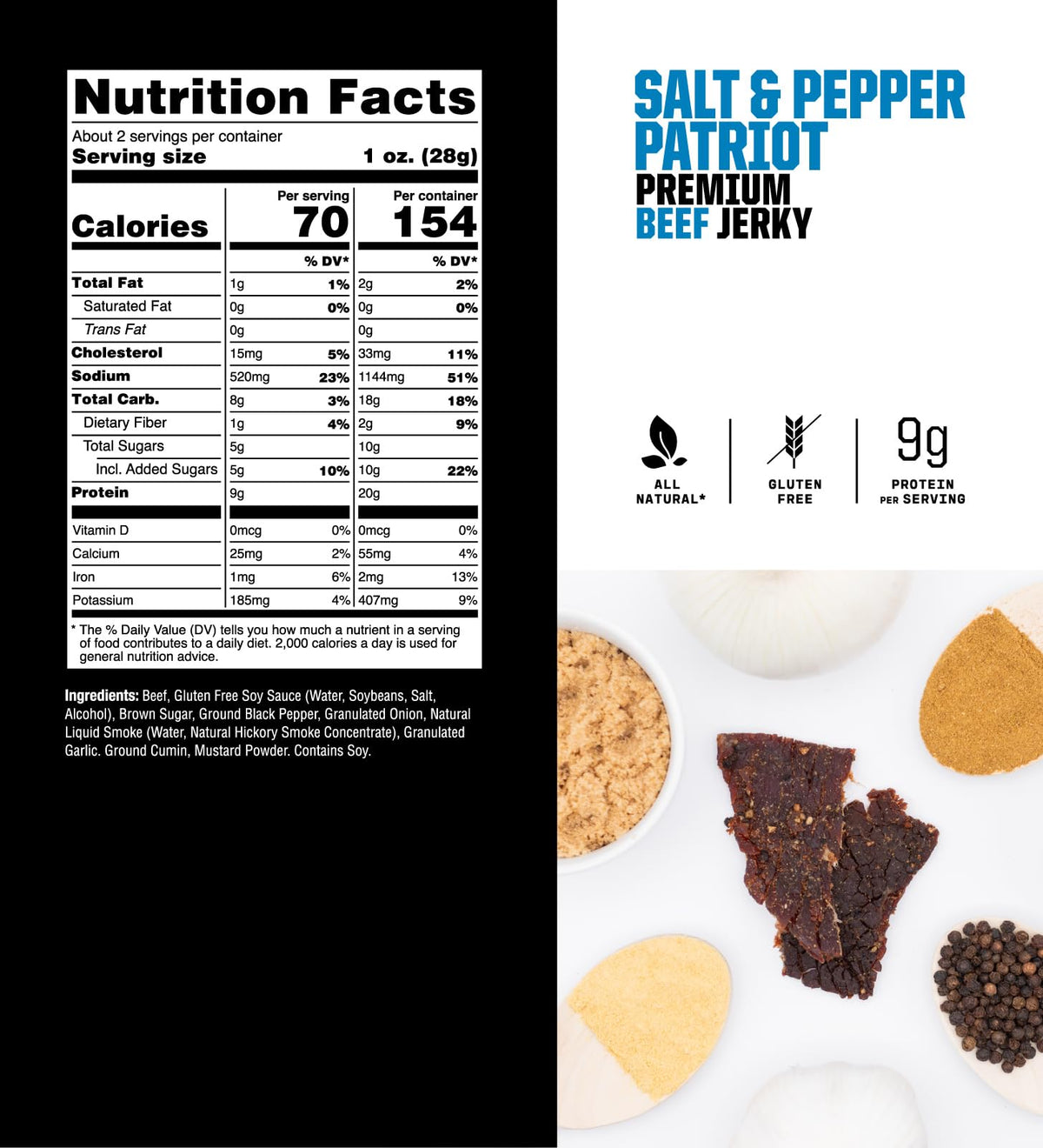 Savage Jerky Co. Bacon & Beef Jerky 6-Pack – Gluten Free, High Protein
