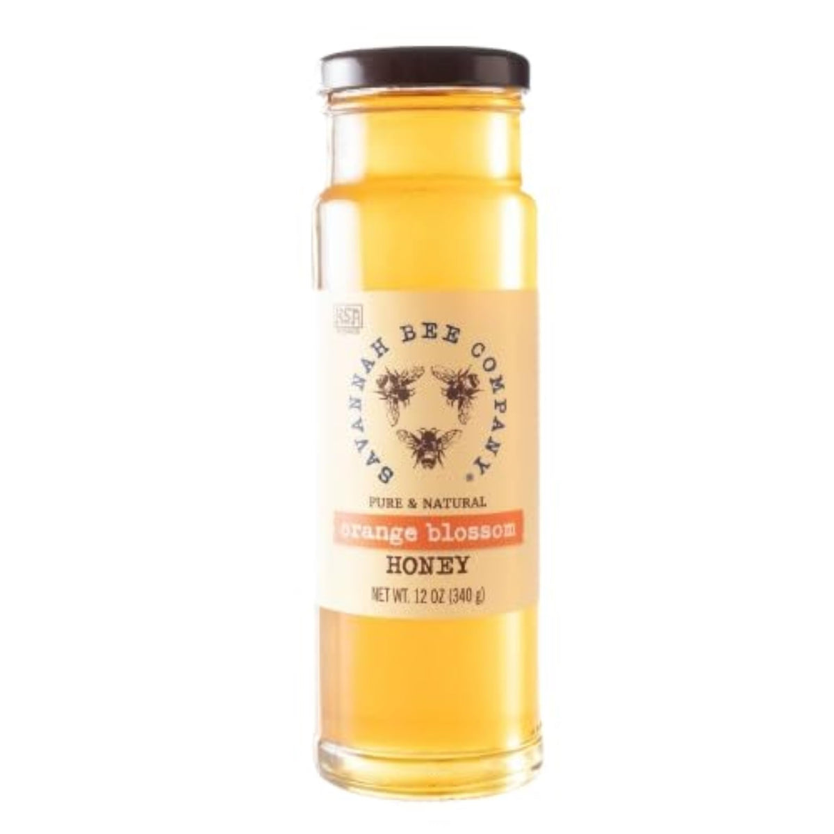 Savannah Bee Company Honey – Pure Organic Raw Orange Blossom, 12 oz