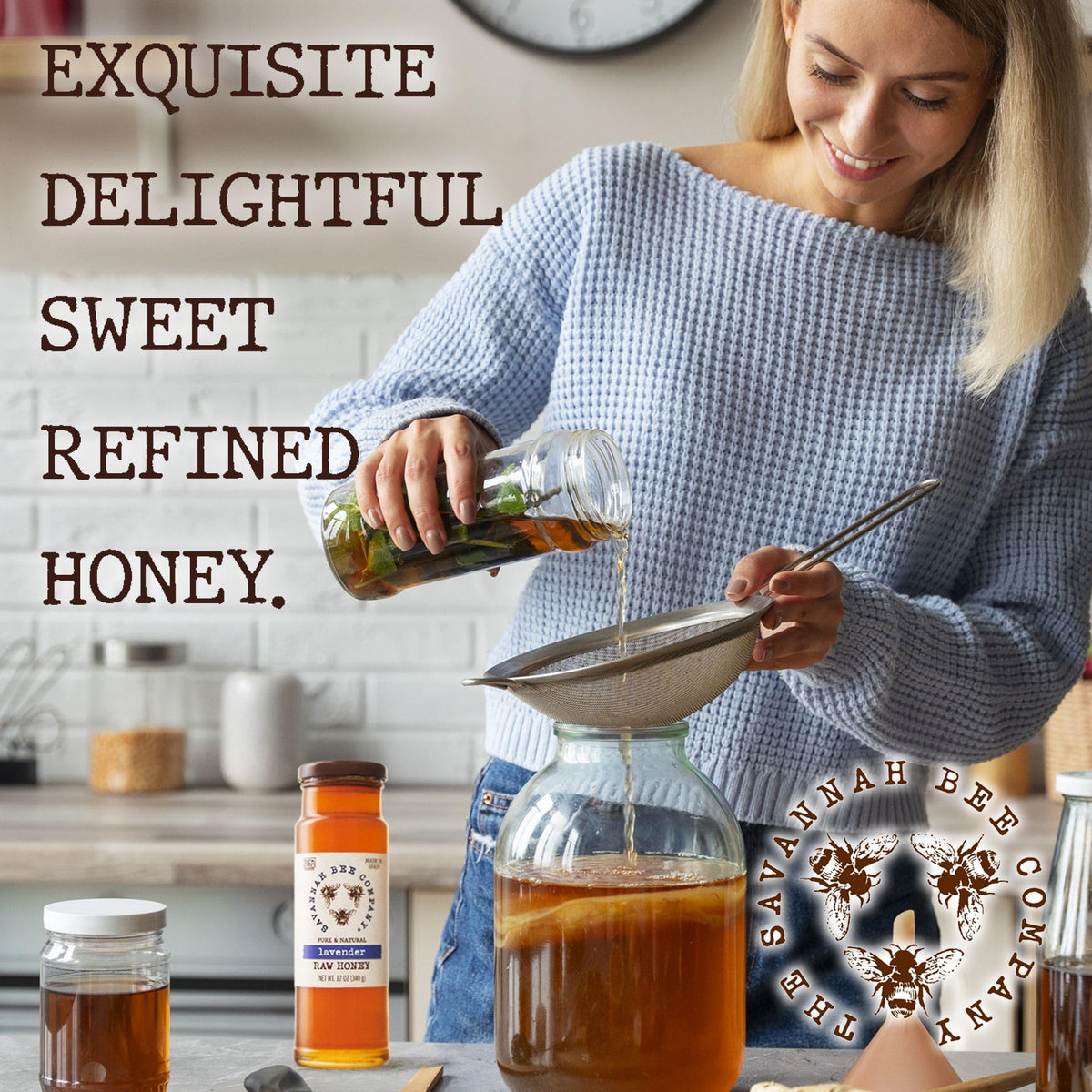 Savannah Bee Company Honey - Pure Raw Lavender Honey, 12 oz