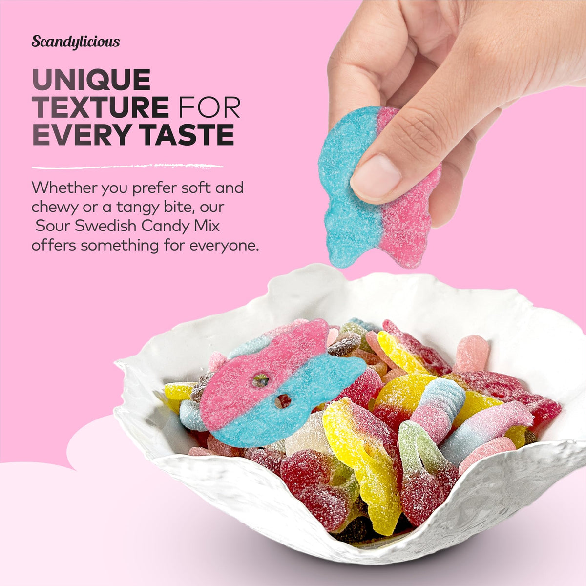 Scandylicious Swedish Candy Sour Pick & Mix – 1 lb with BUBS Skulls