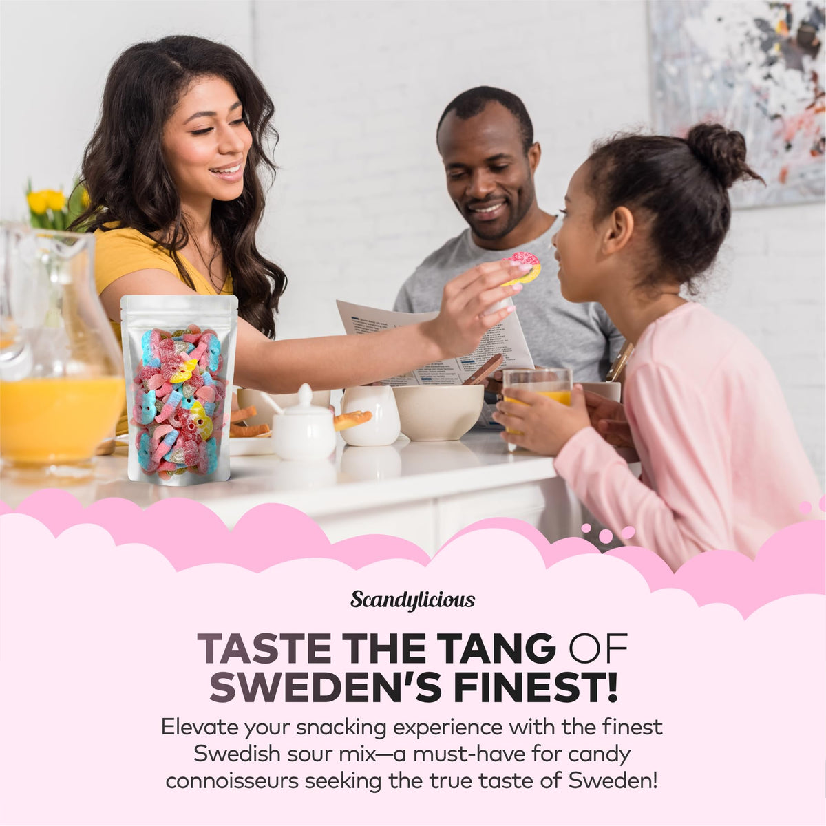Scandylicious Swedish Candy Sour Pick & Mix – 1 lb with BUBS Skulls