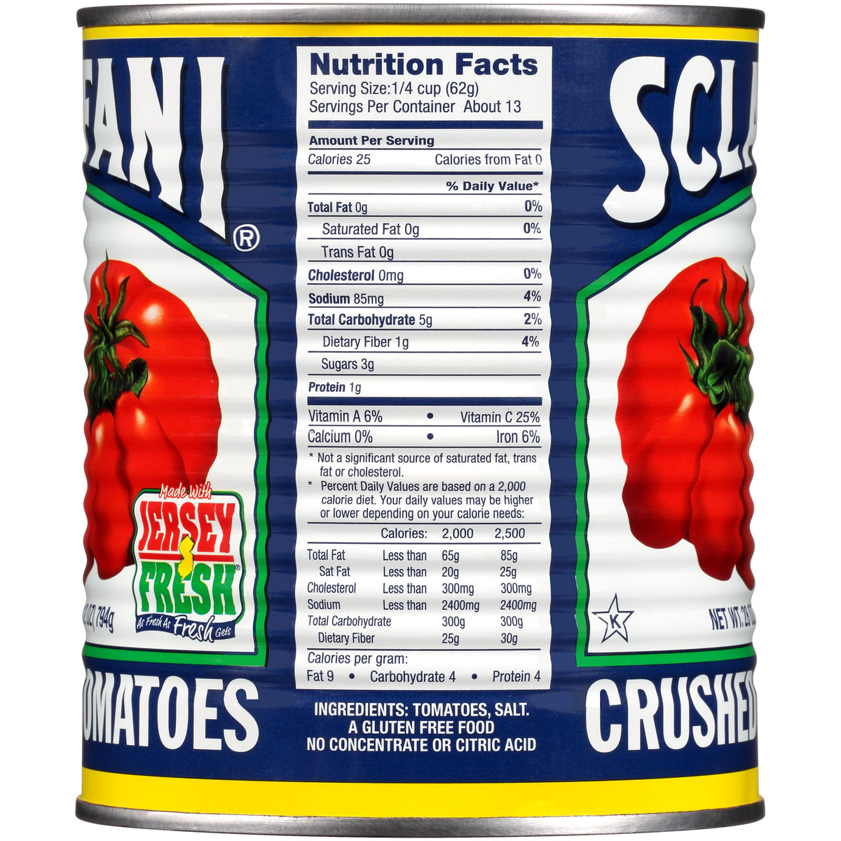Sclafani Crushed Tomatoes, 28 oz (Pack of 12) | Fresh Vine-Ripened Flavor