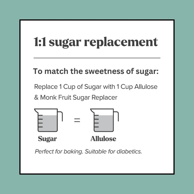 Scotty's Everyday Allulose & Monk Fruit Sugar Replacement – Zero Calorie, Non-GMO, 4 lbs