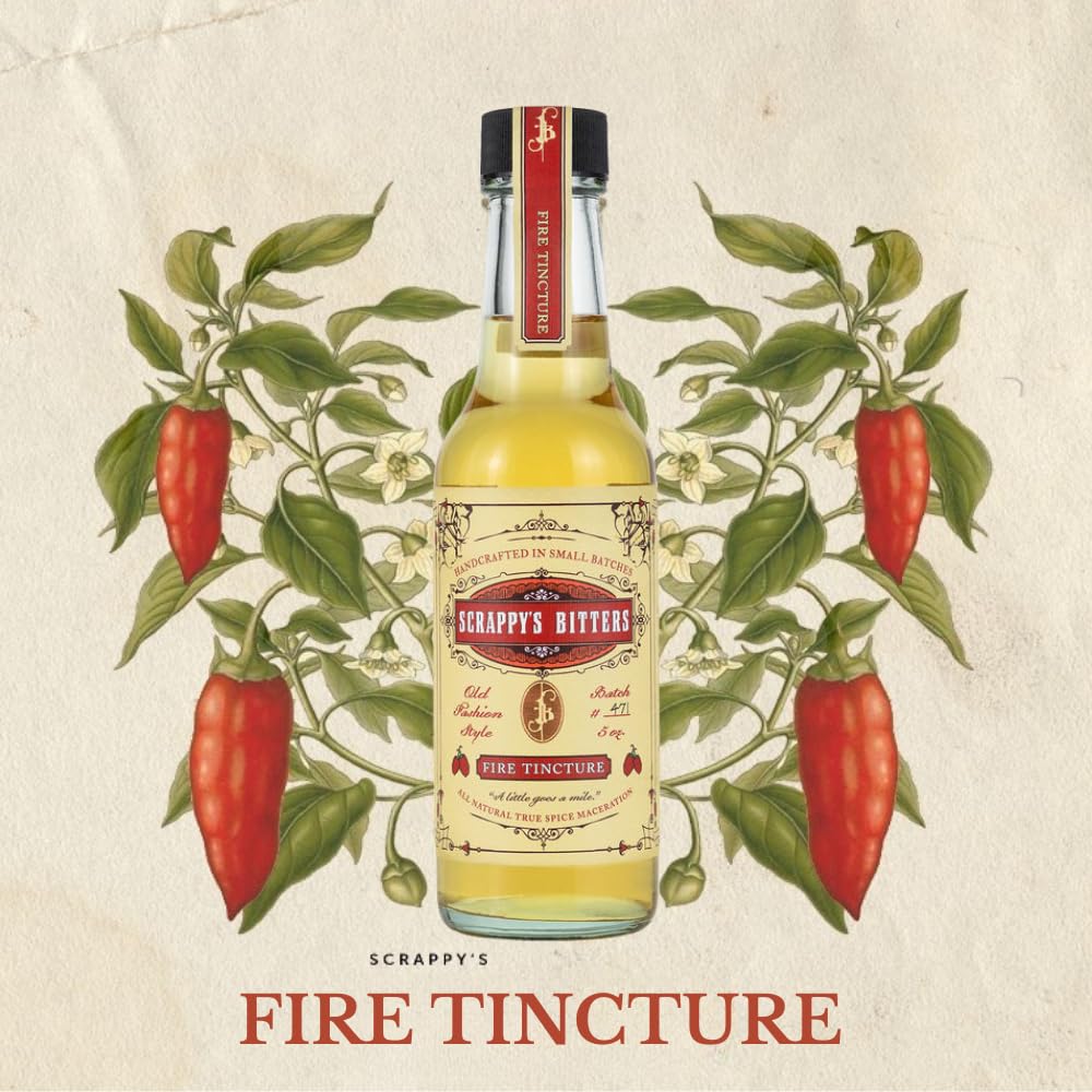 Scrappy's Fire Tincture 5 oz – Organic Herbs & Zests, Made in USA
