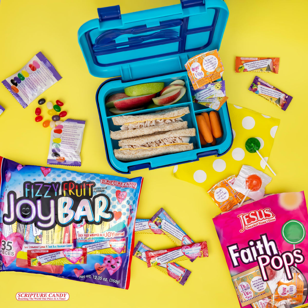 Scripture Candy Assorted Cream Flavored Hard Candy – 180 Bible Verse Candies