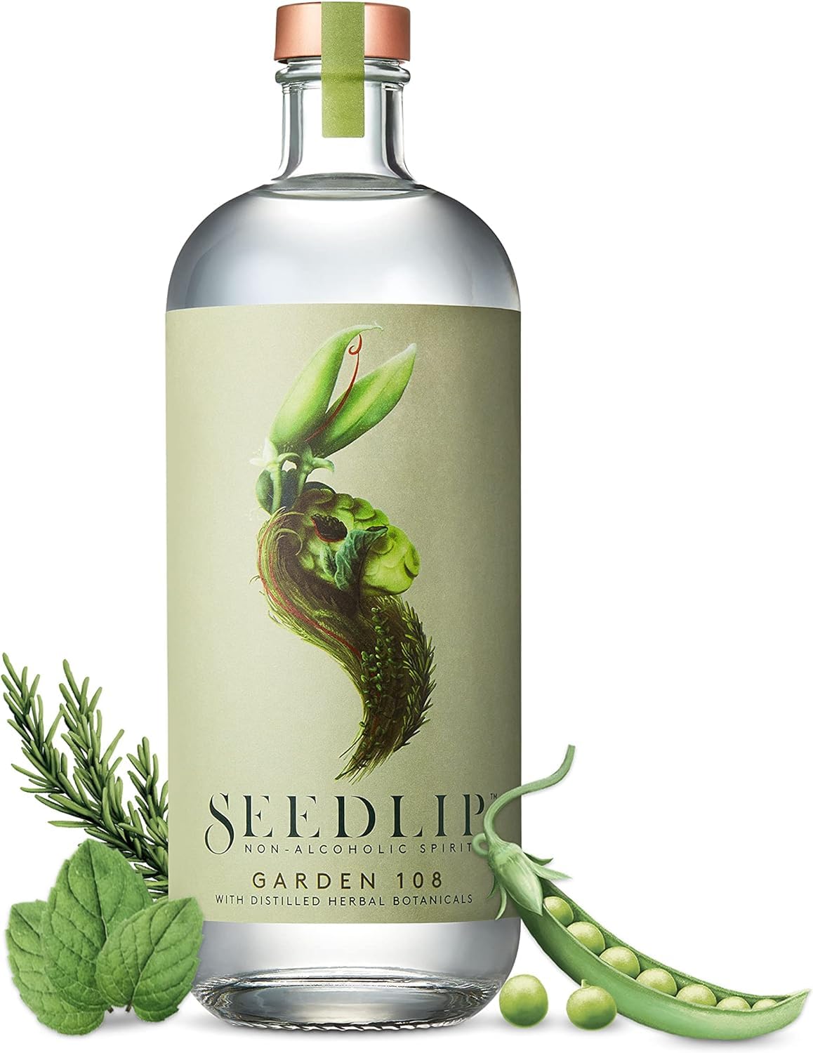 SEEDLIP Garden 108 – Premium Non-Alcoholic Spirit, Zero Calories, 700ml